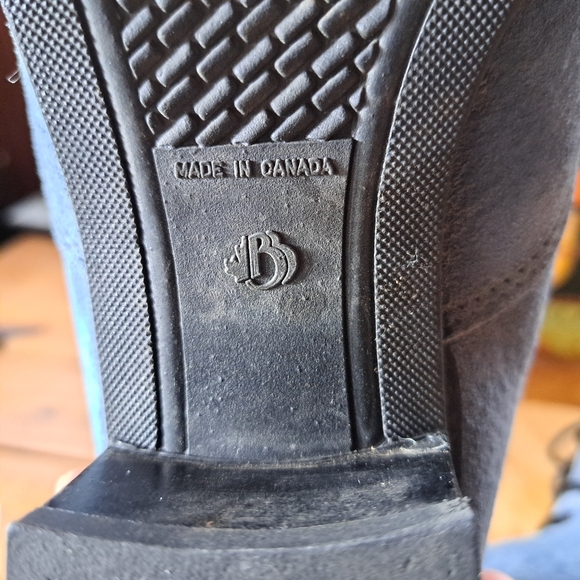 Vintage Ankle Boots, Women Size 7.5, Blue Suede Shoes, Regency, Regence, 1980s - Picture 9 of 10